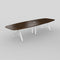 Kayak Boat Shaped 12 ft Conference Table  option California Walnut / California Walnut Edge