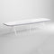 Kayak Boat Shaped 12 ft Conference Table  option White / Storm Gray Edge