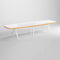 Kayak Boat Shaped 12 ft Conference Table  option White / Tangerine Edge