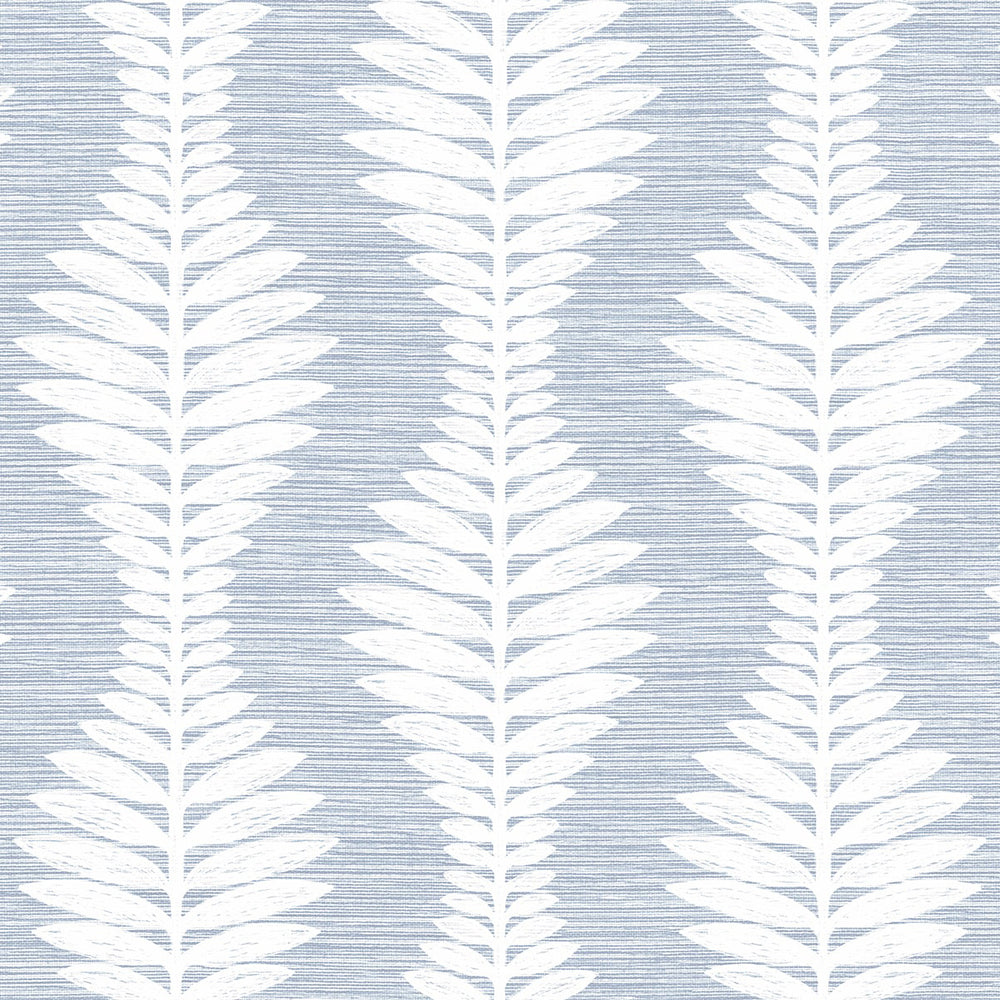 Coastal Haven Carina Leaf Ogee Wallpaper Sample Swatch