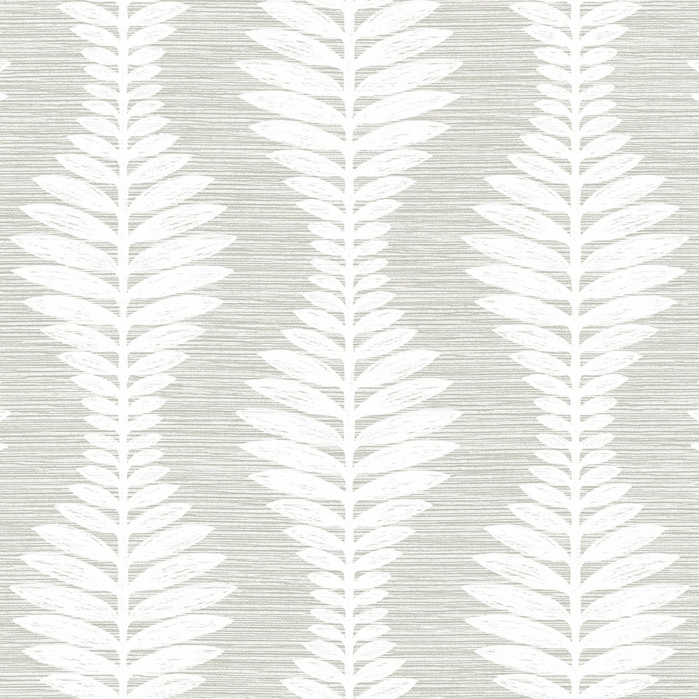 Coastal Haven Carina Leaf Ogee Wallpaper Sample Swatch