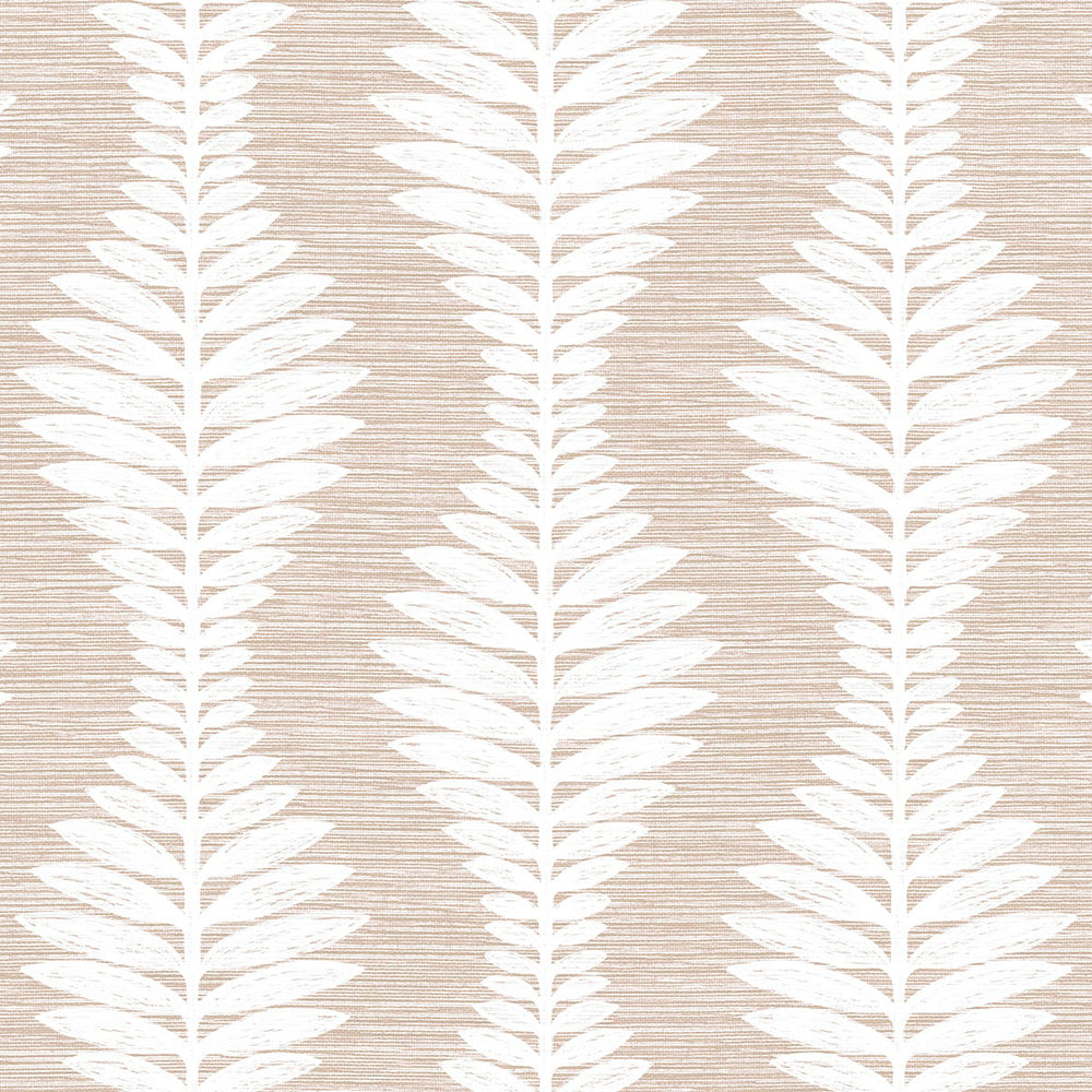 Coastal Haven Carina Leaf Ogee Wallpaper