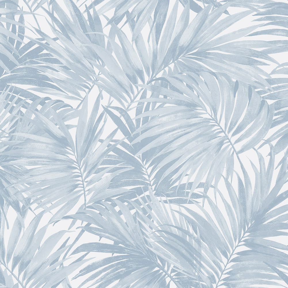 Coastal Haven Cordelia Tossed Palms Wallpaper Sample Swatch