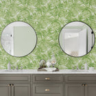 Coastal Haven Cordelia Tossed Palms Wallpaper