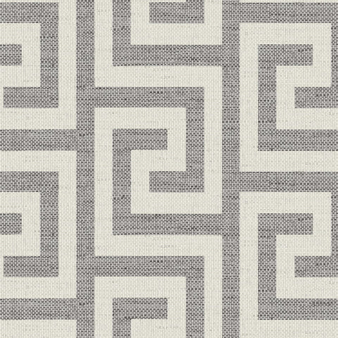 Coastal Haven Luna Retreat Greek Key Wallpaper Sample Swatch