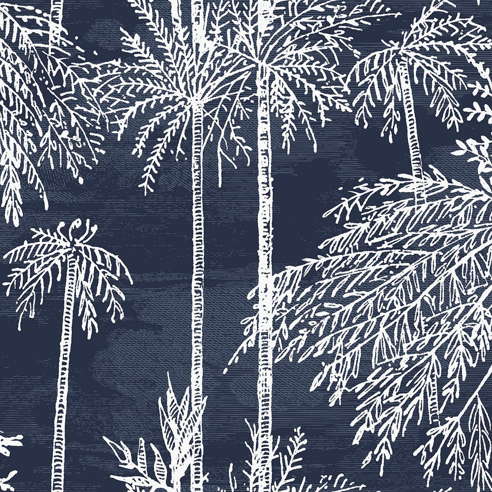 Coastal Haven Palm Grove Wallpaper