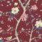 Coastal Haven Sparrow Haven Wallpaper Sample Swatch  option Crimson Sample