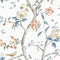 Coastal Haven Sparrow Haven Wallpaper  option Melon and Carolina Blue