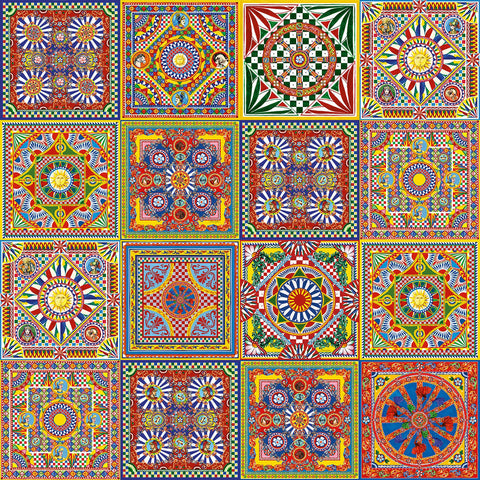 Dolce & Gabbana Carretto Mural Wallpaper Sample Swatch