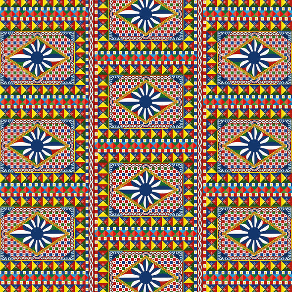 Dolce & Gabbana Geo Carretto Mural Wallpaper Sample Swatch