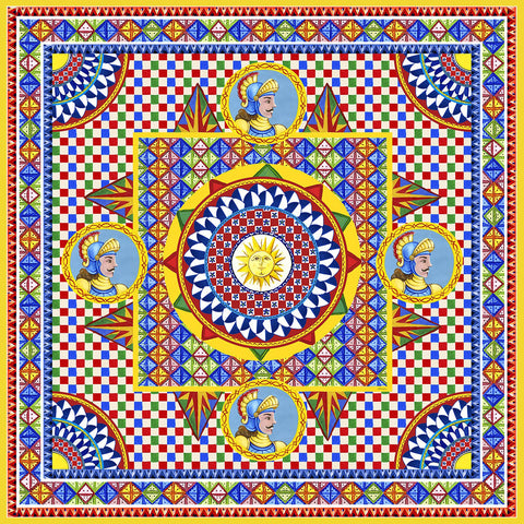 Dolce & Gabbana Sol Carretto Mural Wallpaper Sample Swatch