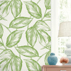 Summer House Beckett Sketched Leaves Wallpaper