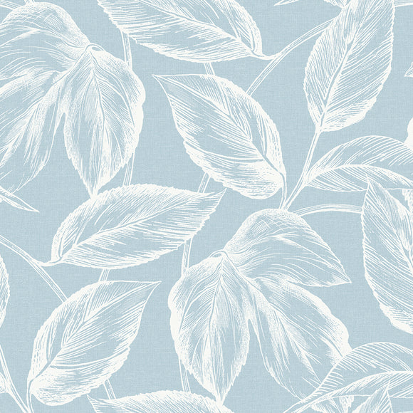Summer House Beckett Sketched Leaves Wallpaper