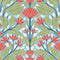Summer House Carmela Folk Floral Wallpaper Sample Swatch  option Summer Garden Sample