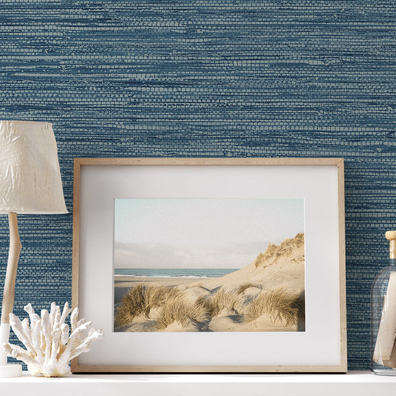 Seabrook Designs Summer House Isla Faux Jute Wallpaper - 2Modern