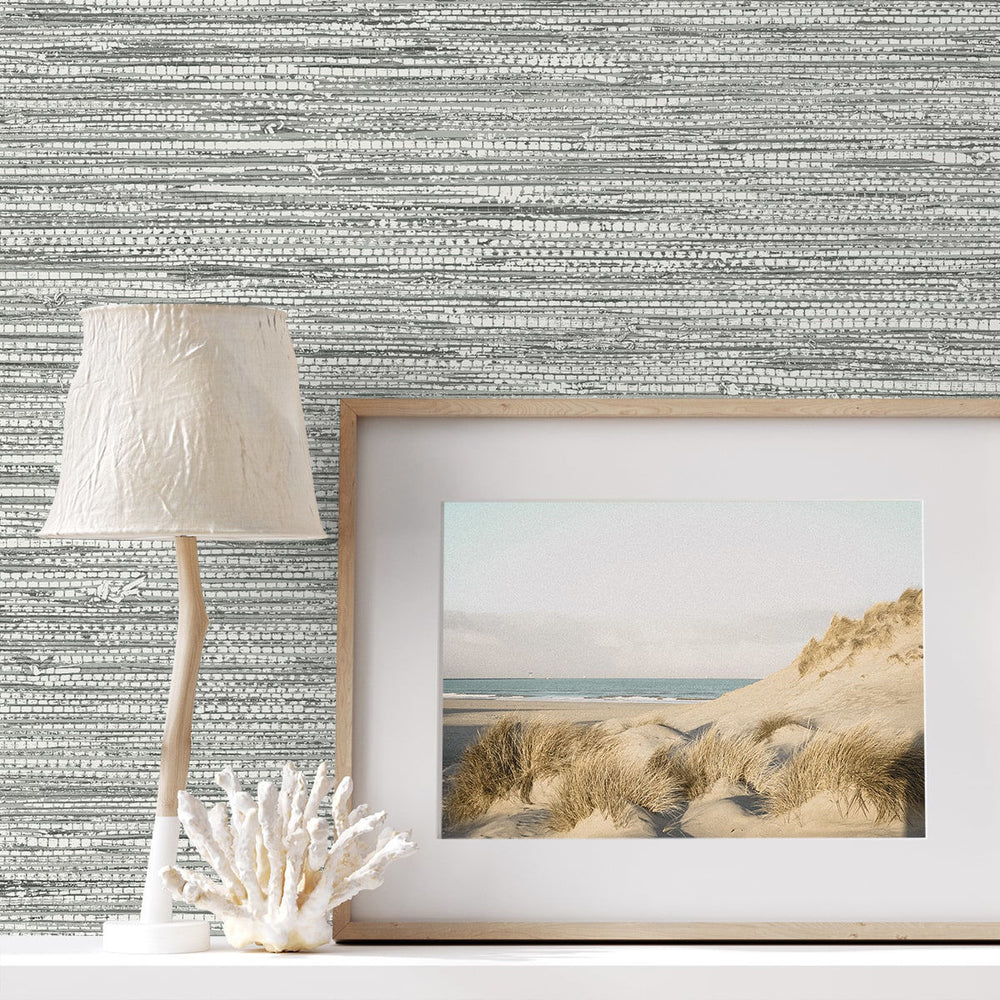 Summer House Isla Faux Jute Wallpaper