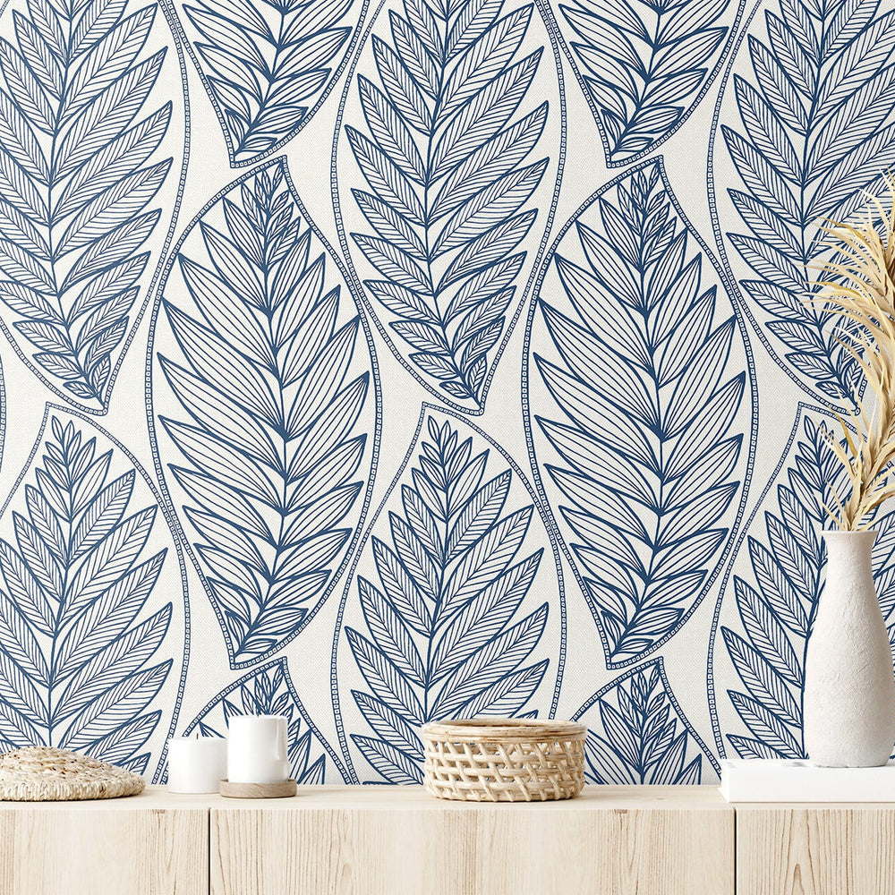 Summer House Kira Leaf Husk Wallpaper
