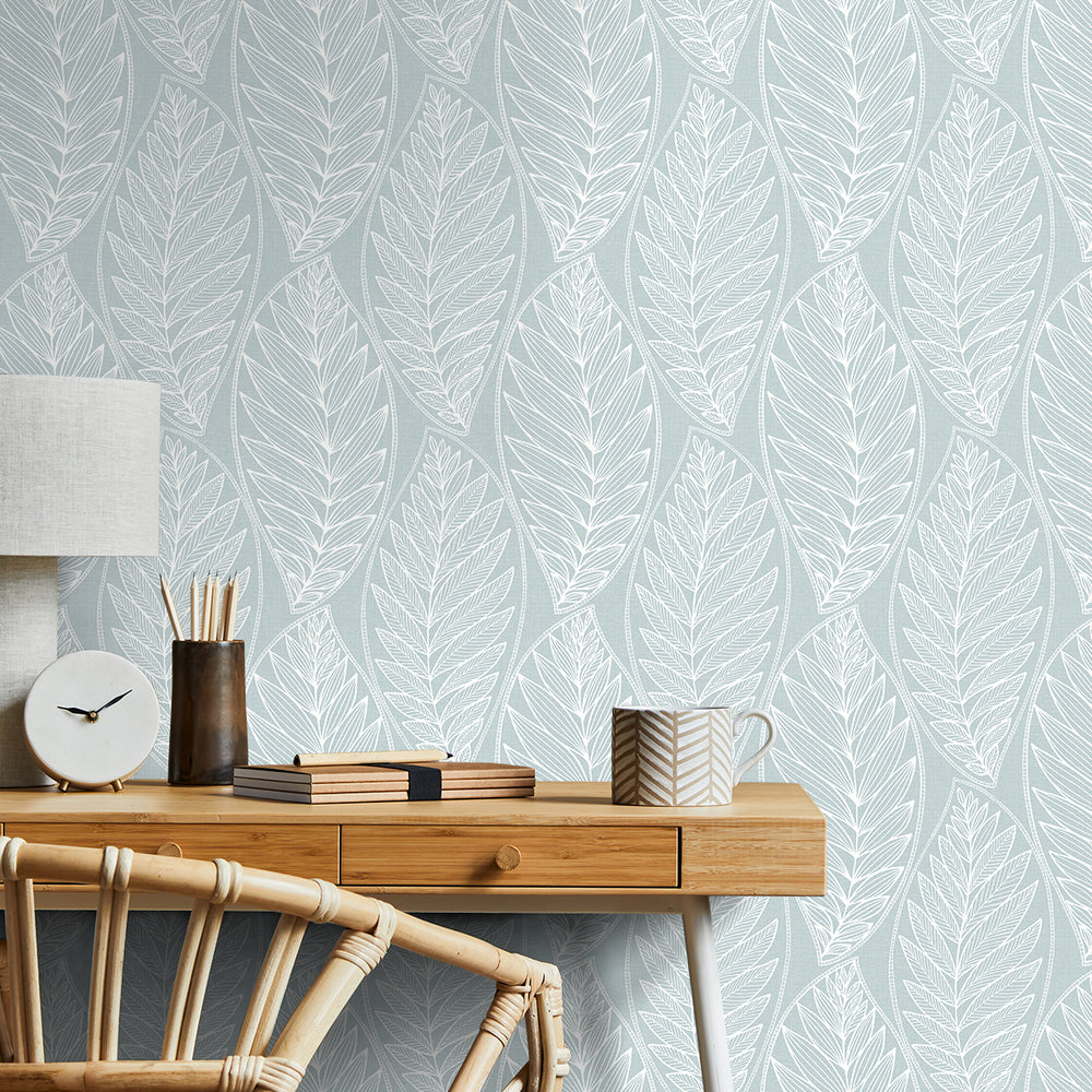 Summer House Kira Leaf Husk Wallpaper