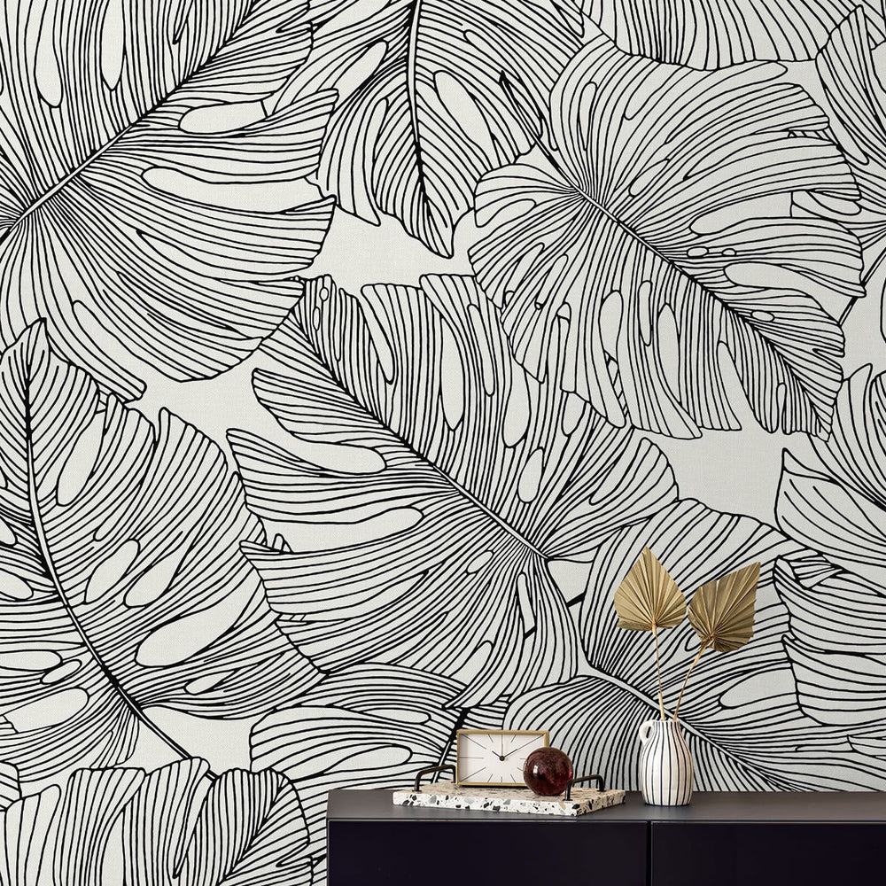 Summer House Tarra Monstera Leaf Wallpaper