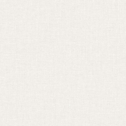 White Heron Abington Faux Linen Wallpaper Sample Swatch