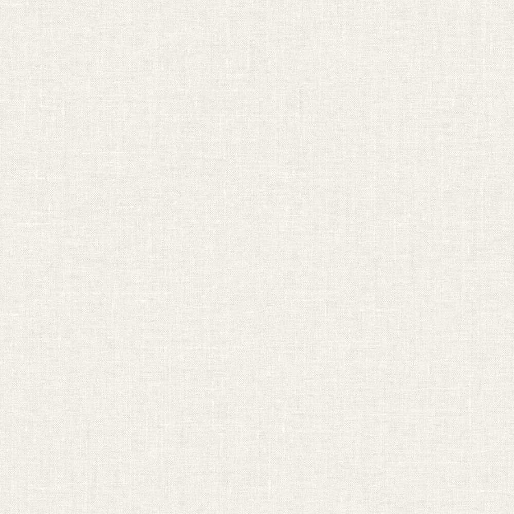 White Heron Abington Faux Linen Wallpaper Sample Swatch