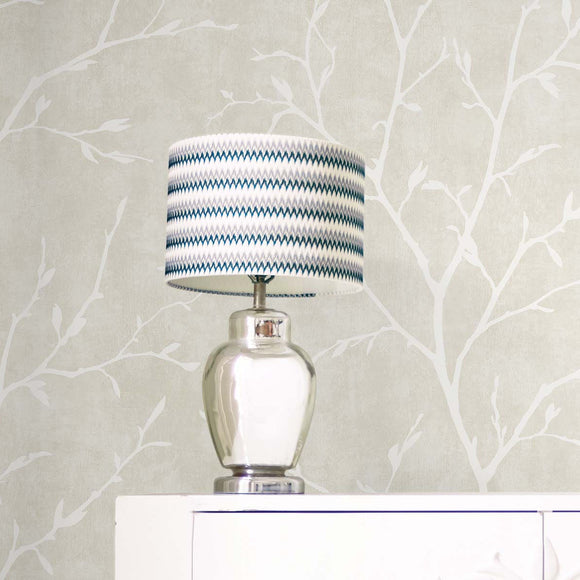 White Heron Avena Branches Wallpaper