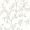 White Heron Floral Blossom Trail Wallpaper Sample Swatch  option Morning Sample