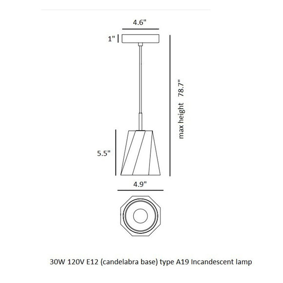 Castle Swing Pendant Light