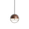 Huan LED Pendant Light  option Pearl Cocoa / Chrome