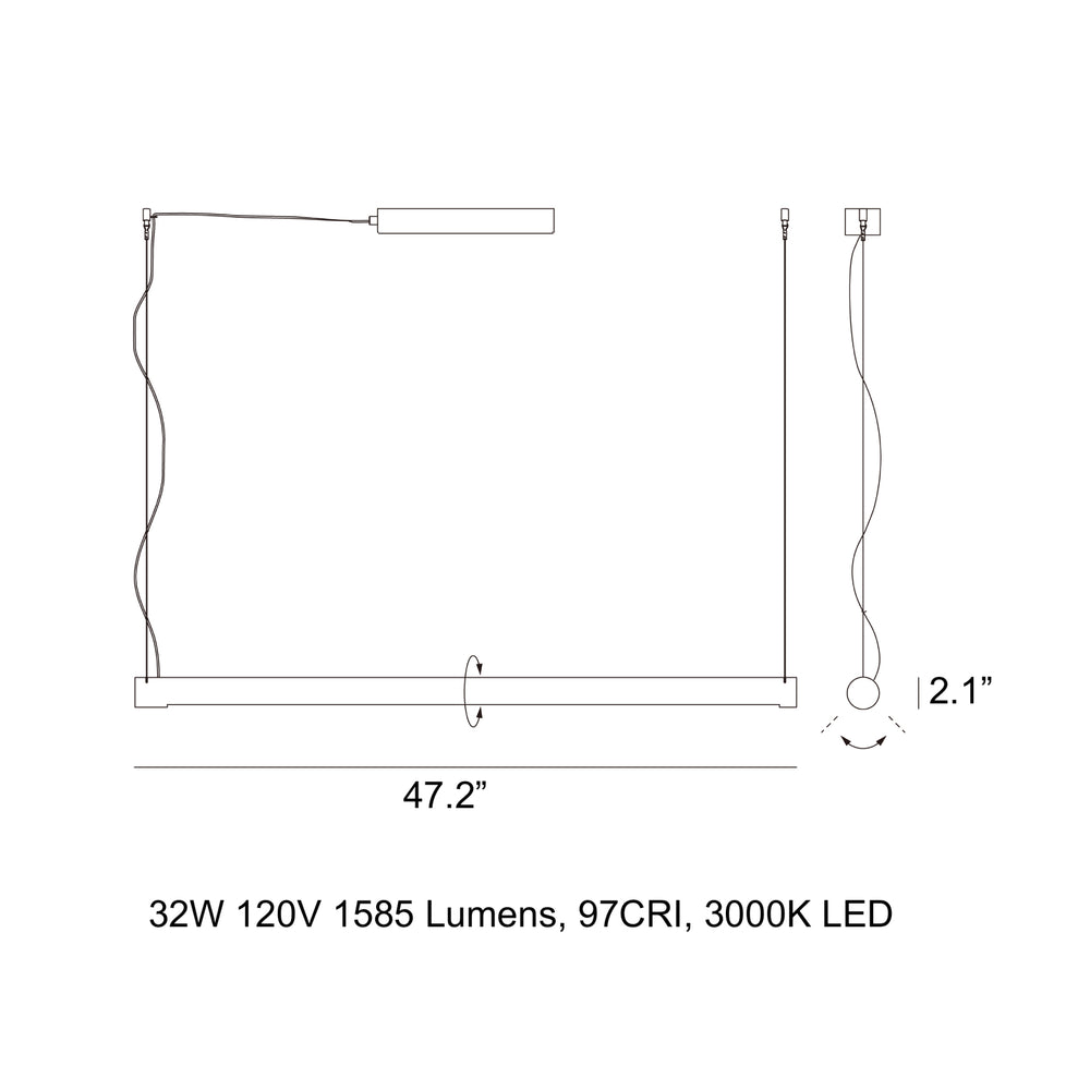 Turner LED Linear Pendant Light