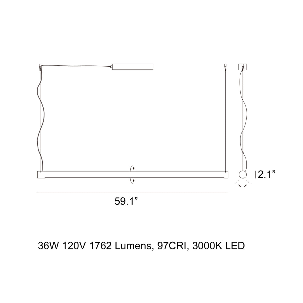 Turner LED Linear Pendant Light