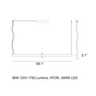 Turner LED Linear Pendant Light