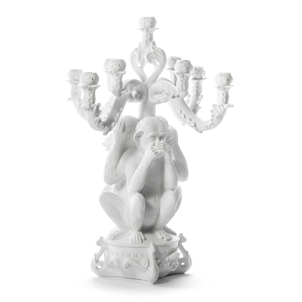 Burlesque 3 Monkeys Candle Holder