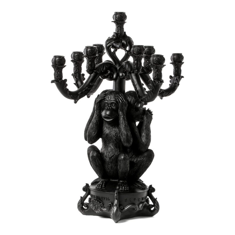 Burlesque 3 Monkeys Candle Holder