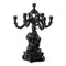 Burlesque Skull Candle Holder  option Black