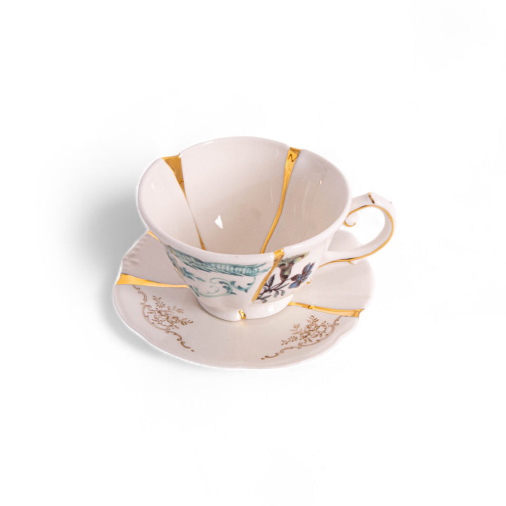 Kintsugi Tea Cup and Saucer