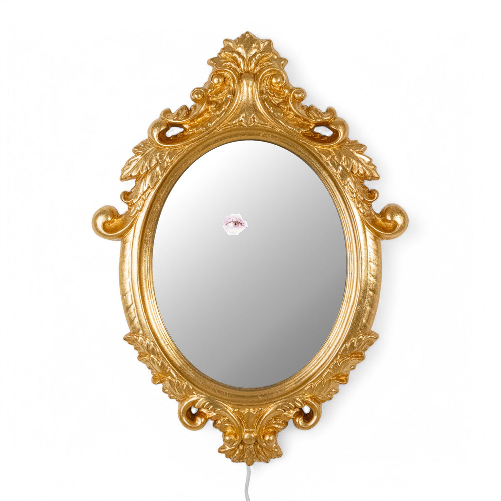 Reflecting Ciclope Wall Mirror with PU Frame