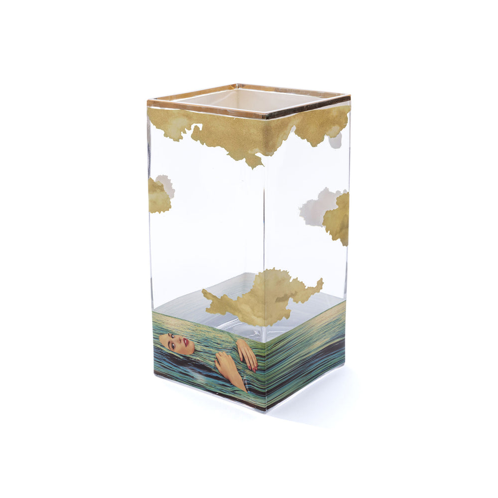 Toiletpaper Glass Vase