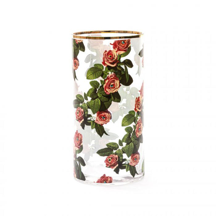 VASO IN VETRO SELETTI TOILETPAPER 10X8 H