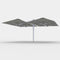 Unity Quattro Umbrella  option Charcoal Tweed / Space Gray