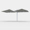 Unity Square Duo Umbrella  option Charcoal Tweed / Space Gray