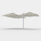 Unity Square Trio Umbrella  option Alpine Stone / Space Gray