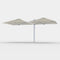 Unity Square Duo Umbrella  option Alpine Stone