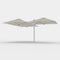 Unity Square Trio Umbrella  option Alpine Stone