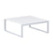 Komfy Coffee Table with Glass Top  option Blanc / Mat Blanc