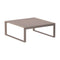 Komfy Coffee Table with Glass Top  option Chanvre / Mat Moka