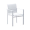 Kwadra Dining Arm Chair (Set of 2)  option Matte Blanc / Blanc Canvas Woven