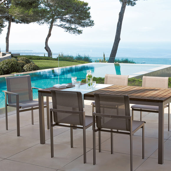 Kwadra Outdoor Dining Arm Chair (Set of 2)