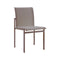 Kwadra Dining Chair (Set of 2)  option Matte Moka / Taupe Canvas Woven