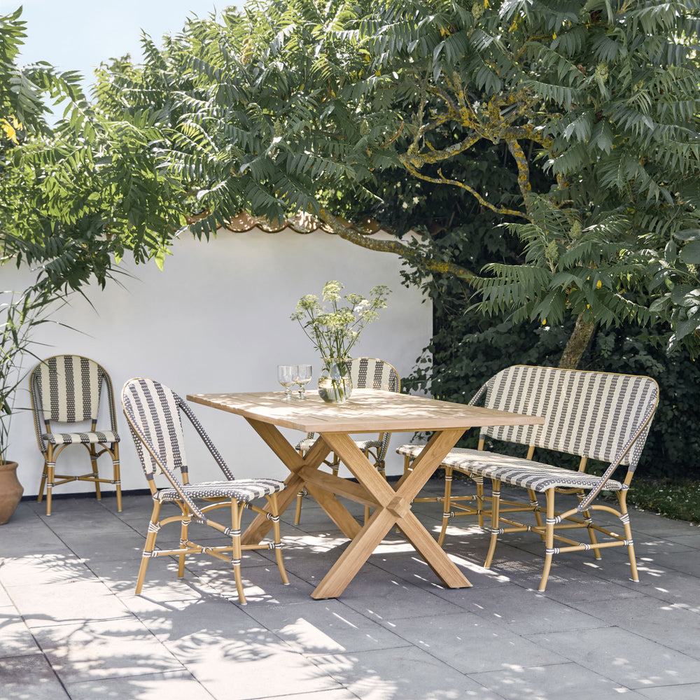 Affaire Sofie Stripe Outdoor Dining Side Chair